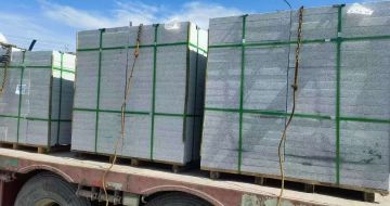 杭州 芝麻白花岗岩地铺石装车日常