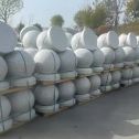 杭州 白麻花岗岩石材圆球，石球，挡车球，隔离球，景观石球，风水球等