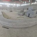 杭州 芝麻白异形坐凳，自然面光面弧形加工