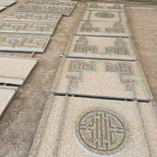 杭州 白麻花岗岩外墙立面雕刻板