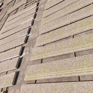 杭州 黄金麻花岗岩光面楼梯踏步