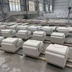 杭州 白麻花岗岩异形加工-石凳，坐凳