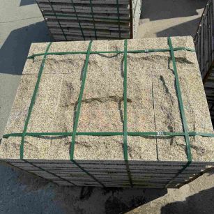 杭州 黄金麻花岗岩石材自然面蘑菇石成品