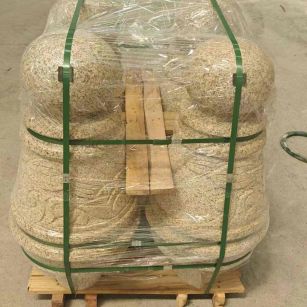 杭州 黄金麻异形定制雕花——棒棒糖挡车柱