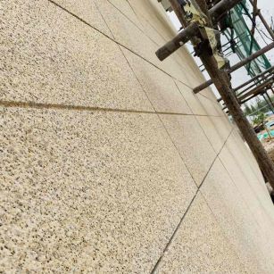 杭州 黄金麻花岗岩荔枝面外墙干挂石材效果示例