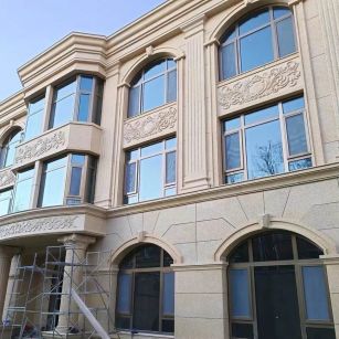 杭州 黄金麻花岗岩别墅外墙干挂