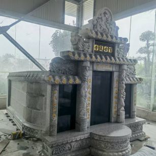 杭州 芝麻白墓碑效果展示图