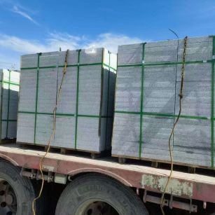 杭州 芝麻白花岗岩地铺石装车日常