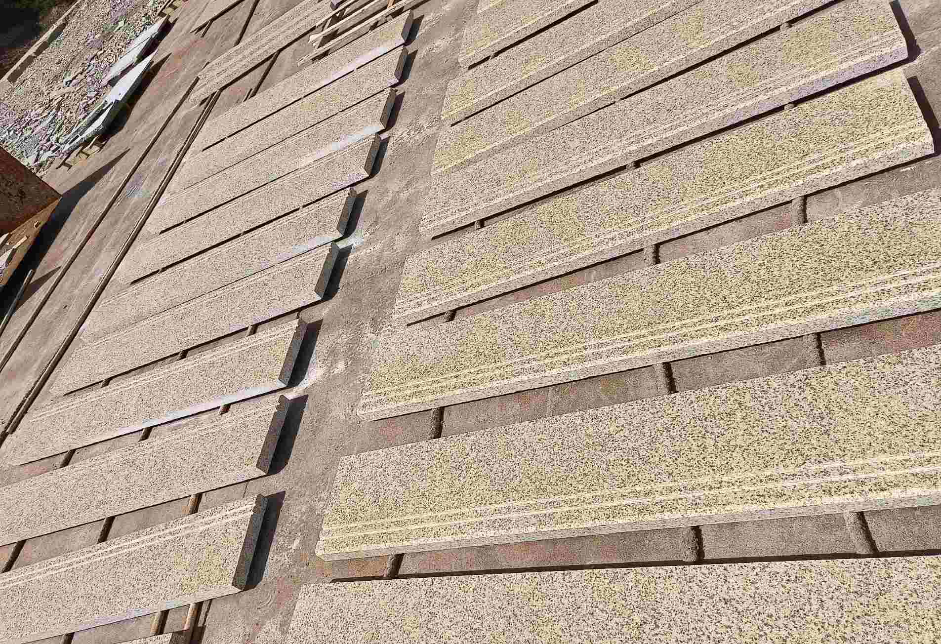 杭州 黄金麻花岗岩光面楼梯踏步