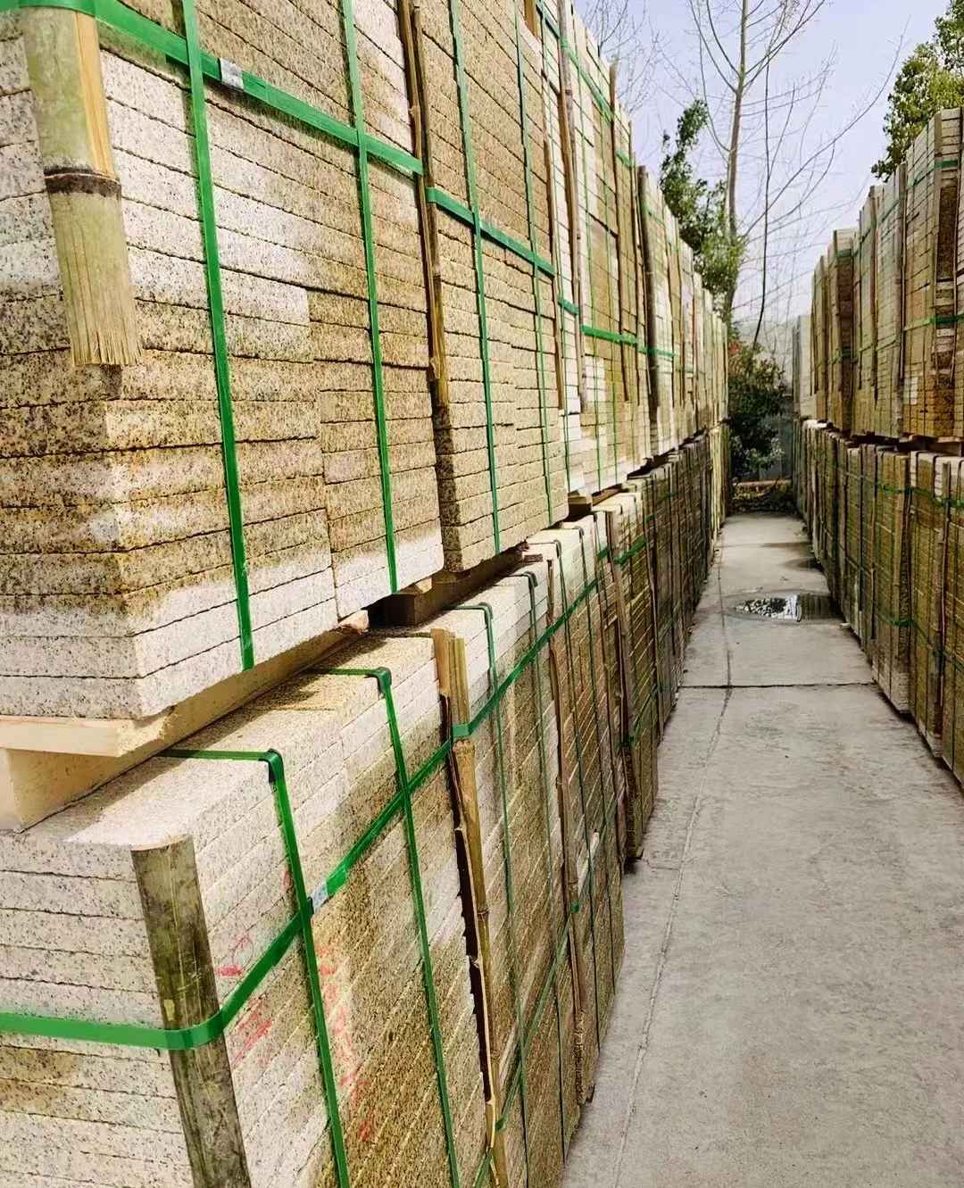 杭州 黄金麻花岗岩荔枝面地铺石