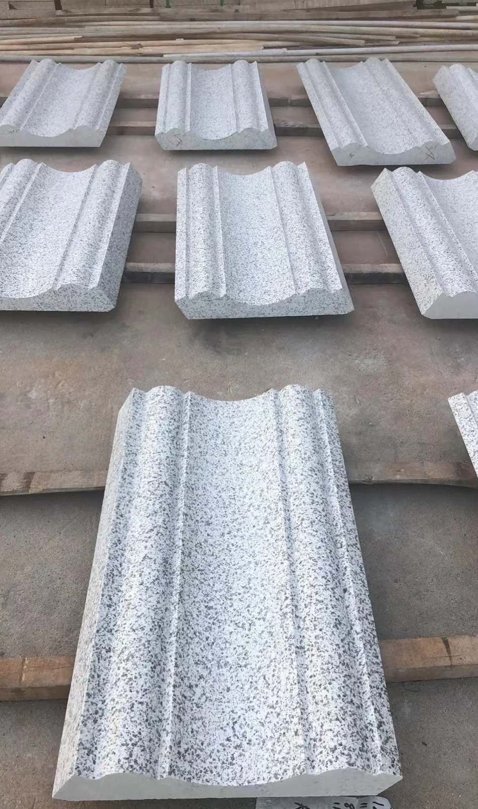 杭州 白麻花岗岩光面别墅线条