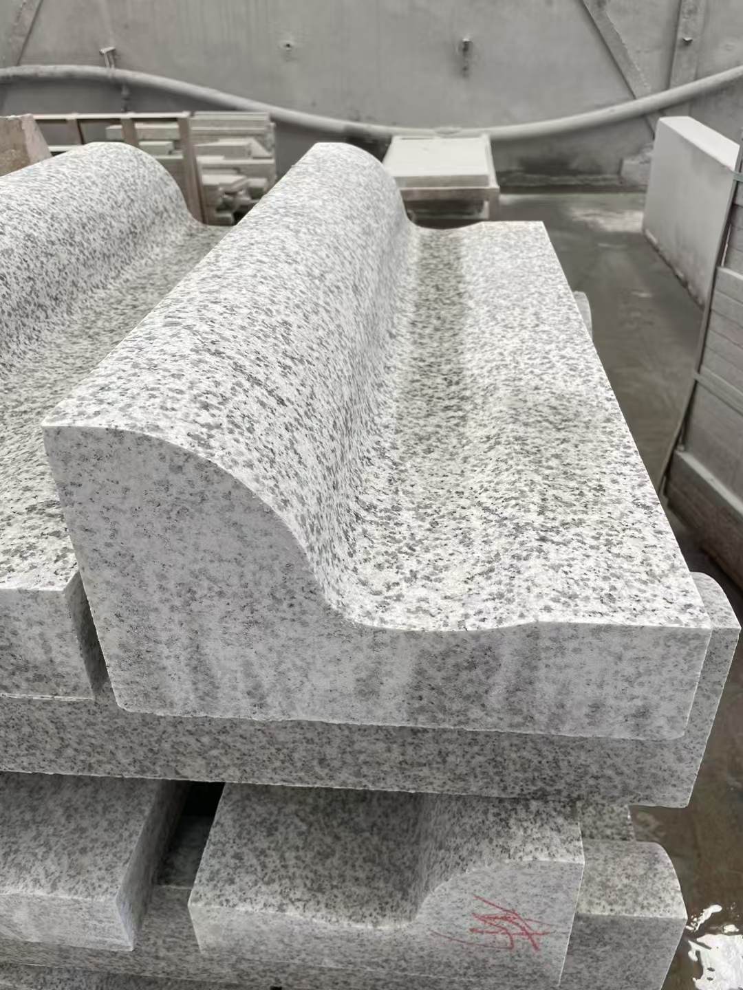 杭州 白麻花岗岩S型路沿石，路侧石，马路牙子等