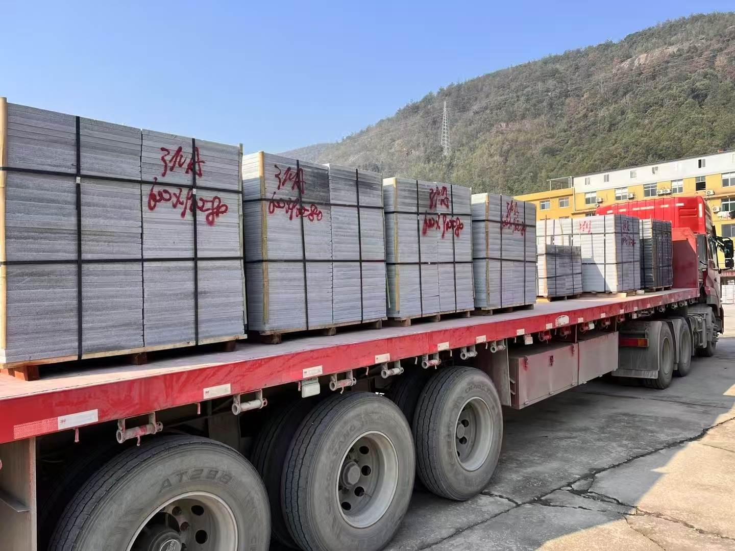 杭州 芝麻灰地铺石出货日常