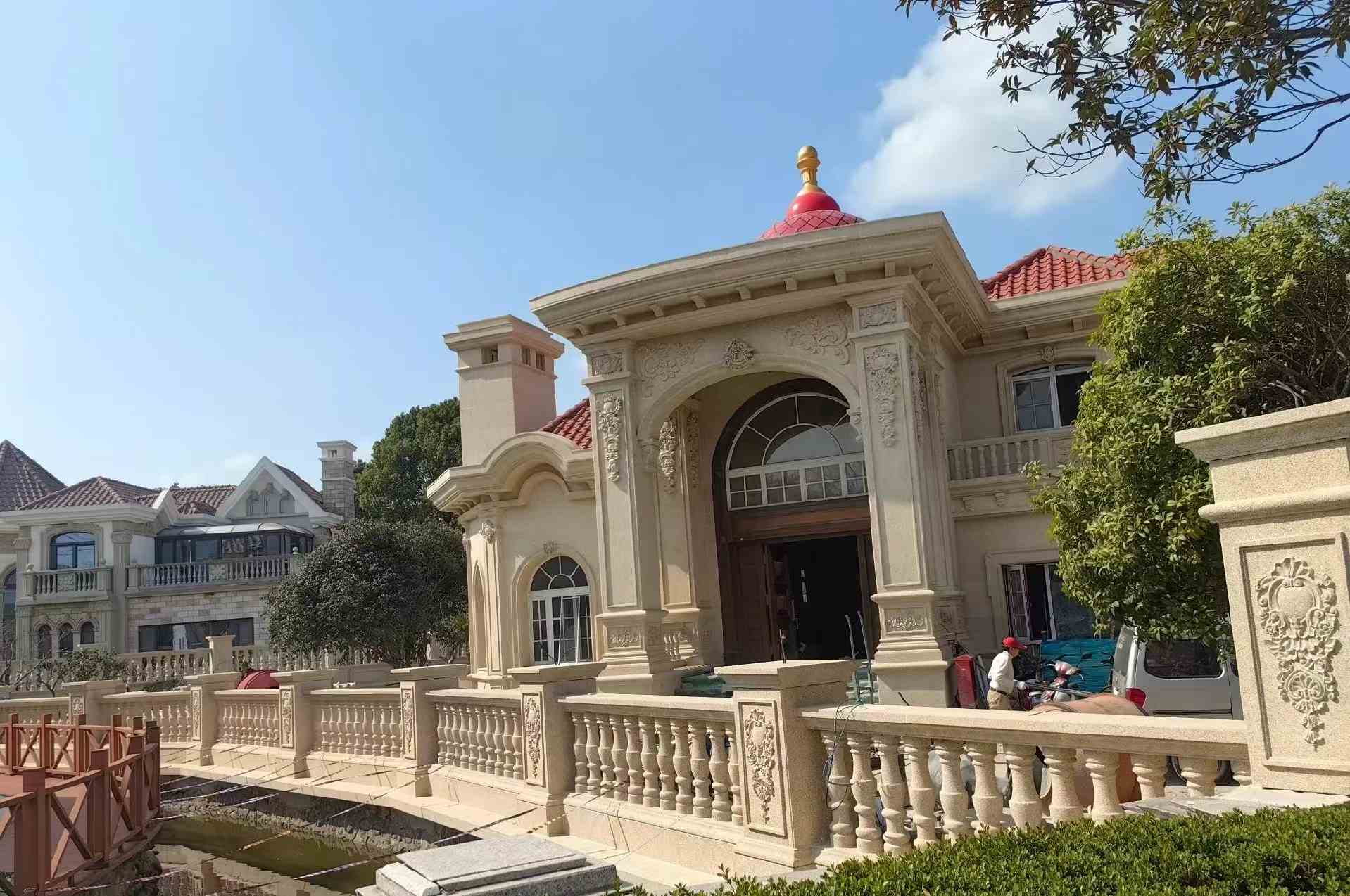 杭州 黄金麻花岗岩欧式别墅