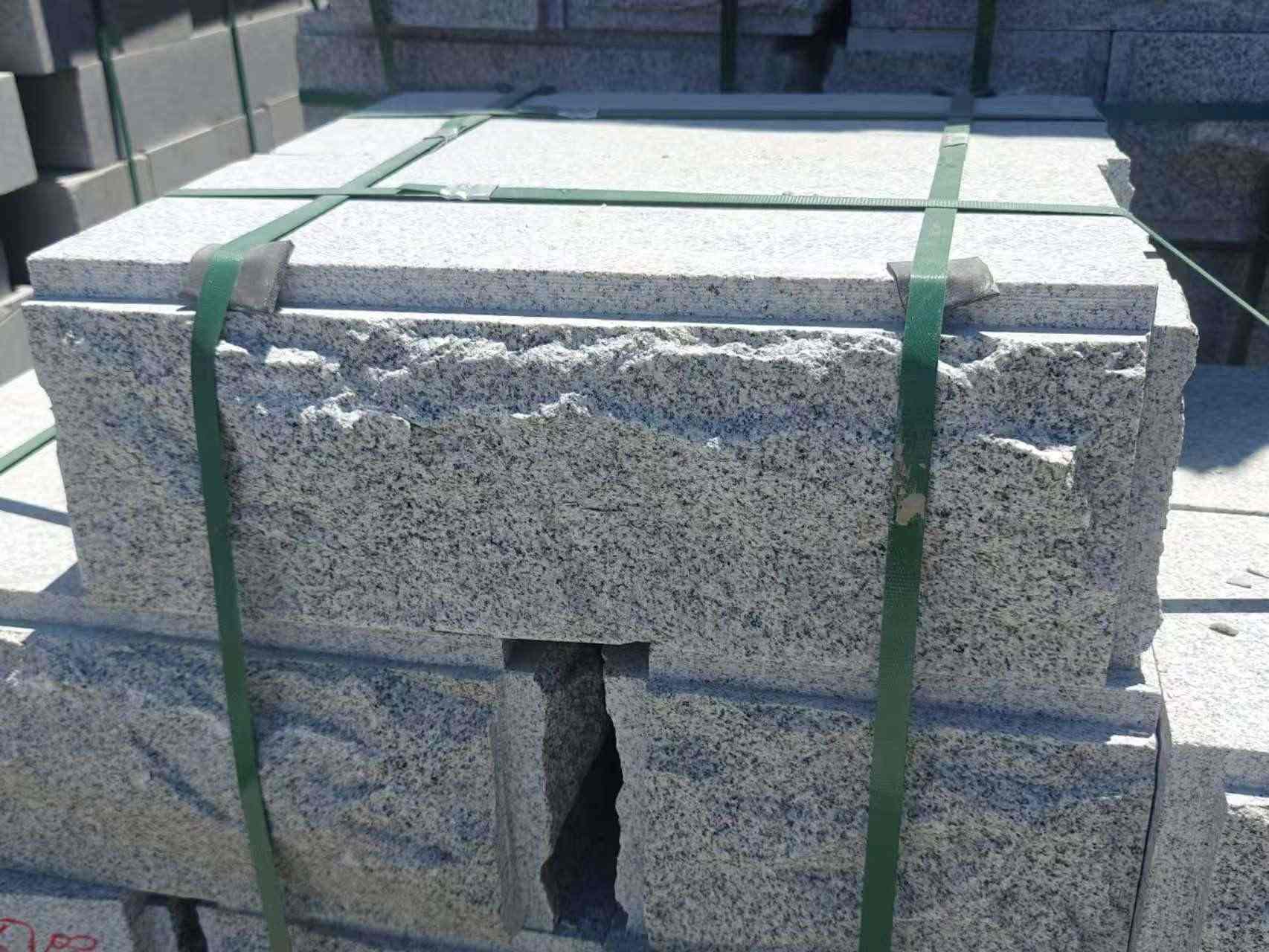 杭州 芝麻白花岗岩自然面成品